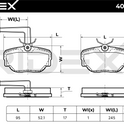 RIDEX 402B1360 Brake pad set