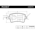 RIDEX 402B1376 Brake Pad Set for Audi - Rear Axle