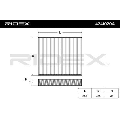 RIDEX 424I0204 Cabin/Pollen Filter for Volkswagen