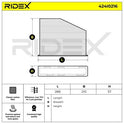 RIDEX 424I0216 Cabin/Pollen Filter for Audi and Volkswagen