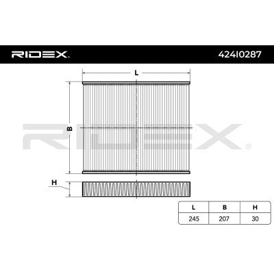 RIDEX 424I0287 Pollen filter