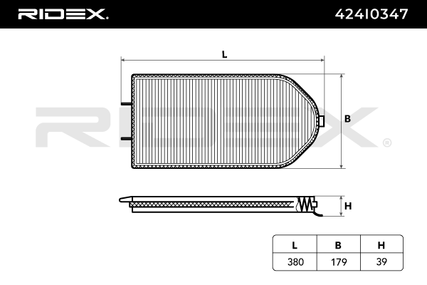 RIDEX 424I0347 Pollen filter