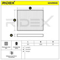 RIDEX 424I0646 Cabin/Pollen Filter for Audi