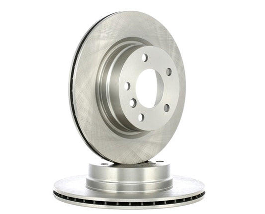 RIDEX 82B0168 Brake Disc, Rear Axle, Vented, Uncoated (pair)