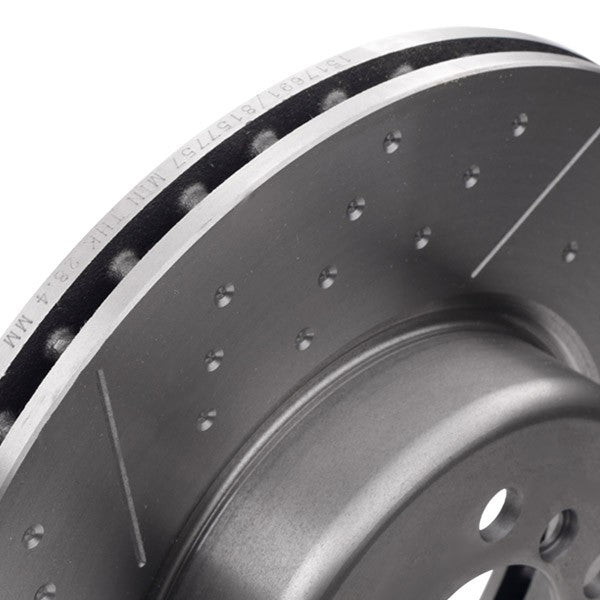 RIDEX 82B1170 Brake Disc - front axle (pair)