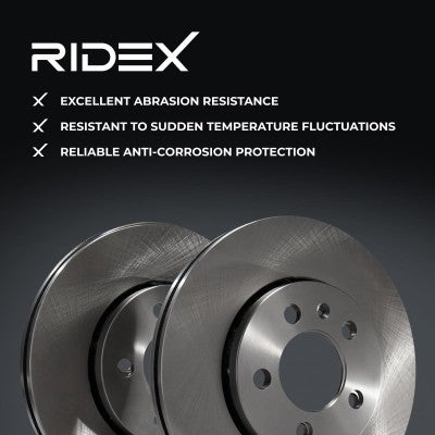 RIDEX 82B1789 Brake Disc - Front Axle (pair)