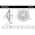 RIDEX 82B1984 Brake Disc (pair)