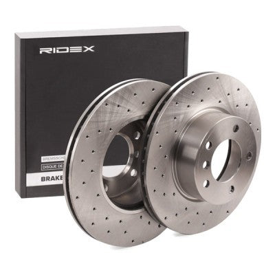 RIDEX 82B2428 Brake Disc - Front Axle (pair)