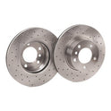 RIDEX 82B2428 Brake Disc - Front Axle (pair)