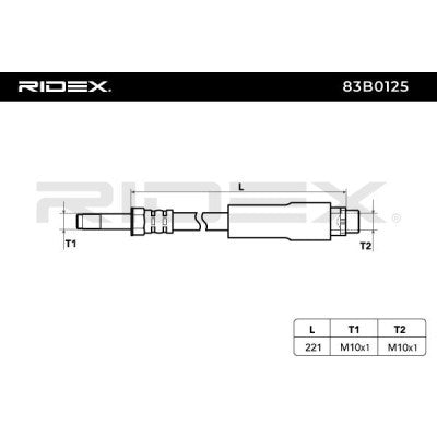 RIDEX 83B0125 Brake Hose
