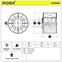 RIDEX 8A0860 Air Filter for Audi