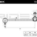 RIDEX 3229S0492 Anti roll bar link