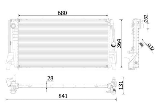 MAHLE CR 2321 000P Engine radiator