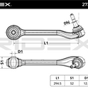 RIDEX 273C0458 Suspension arm