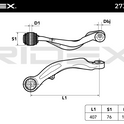 RIDEX 273C0895 Suspension arm for BMW 5 Series