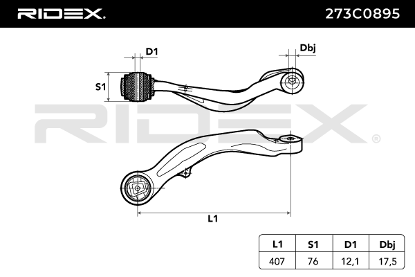 RIDEX 273C0895 Suspension arm for BMW 5 Series
