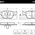 RIDEX 402B0027 Brake pad set