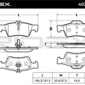 RIDEX 402B0068 Brake Pad Set for Mercedes - Rear Axle
