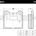 RIDEX 402B0082 Brake pad set