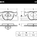 RIDEX 402B0100 Brake pad set Front axle - for BMW