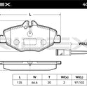 RIDEX 402B0119 Brake pad set Front axle- for Mercedes-Benz