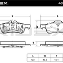 RIDEX 402B0267 Brake pad set