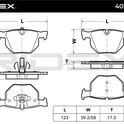 RIDEX 402B0282 Brake pad set