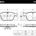 RIDEX 402B0320 Brake pad set Front axle - for BMW
