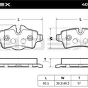 RIDEX 402B0327 Brake pad set