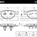 RIDEX 402B0375 Brake pad set