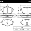 RIDEX 402B0488 Brake pad set