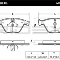 RIDEX 402B0553 Brake pad set - for BMW