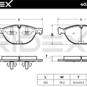 RIDEX 402B0562 Brake pad set