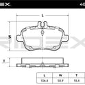 RIDEX 402B0631 Brake Pad Set for Mercedes - Rear axle