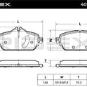 RIDEX 402B0823 Brake Pad Set for Mercedes - Front Axle