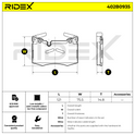 RIDEX 402B0935 Brake pad set