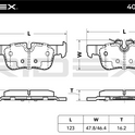 RIDEX 402B1072 Brake pad set Rear axle - for BMW