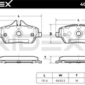 RIDEX 402B1149 Brake pad set for BMW i3 (I01)