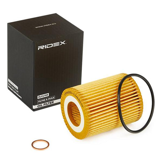 RIDEX 7O0171 Oil Filter with gaskets/seals, Filter Insert - for BMW, Rover, Austin