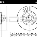 RIDEX 82B0029 Brake Disc Front axle (pair) - for BMW