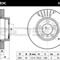 RIDEX 82B0033 Brake Disc Rear Axle (pair) - for BMW