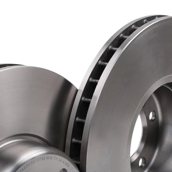 RIDEX 82B0112 Brake Disc - front axle (pair)