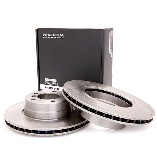 RIDEX 82B0191 Brake Disc - front axle (pair)