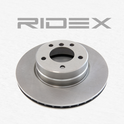 RIDEX 82B0191 Brake Disc - front axle (pair)