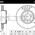 RIDEX 82B0196 Brake Disc - rear axle (pair)