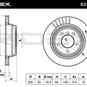 RIDEX 82B0293 Brake Disc - rear axle (pair)