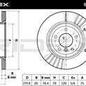 RIDEX 82B0539 Brake Disc - rear axle (pair)