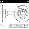 RIDEX 82B0839 Brake Disc - front axle (pair)