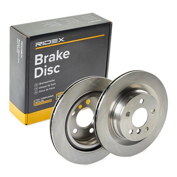 RIDEX 82B2550 Brake Disc - rear axle (pair)