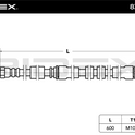 RIDEX 83B0505 Brake Hose